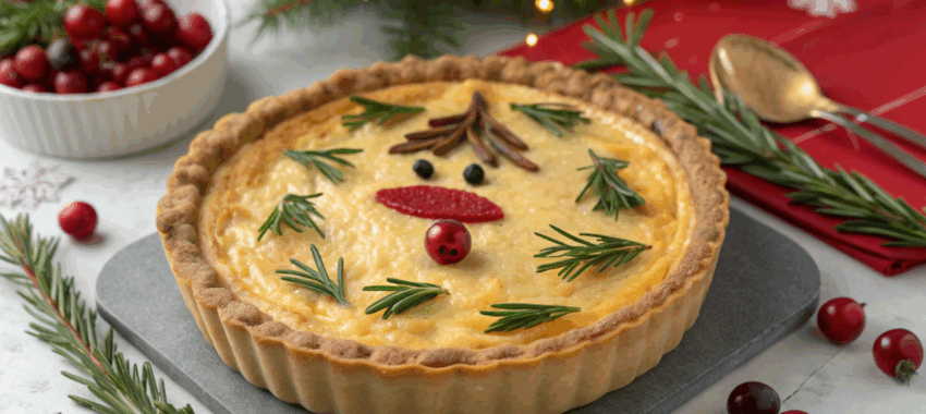 Quiche renne de Noël : recette originale et gourmande