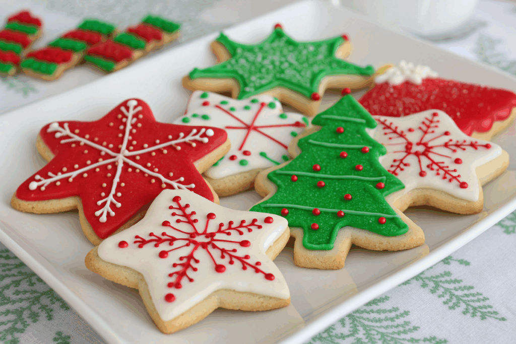 alimentation festive avec biscuits de Noël