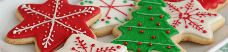 alimentation festive avec biscuits de Noël