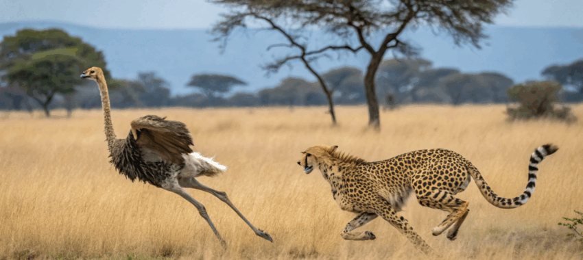 Afrique du Sud : course spectaculaire entre animaux