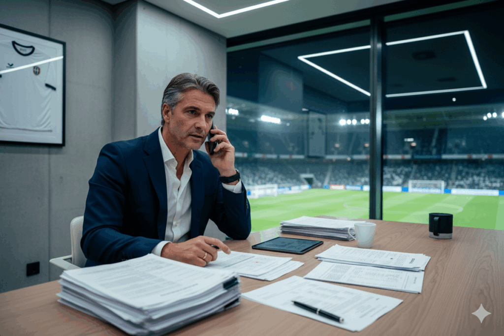 Négociations mercato transferts directeur sportif football