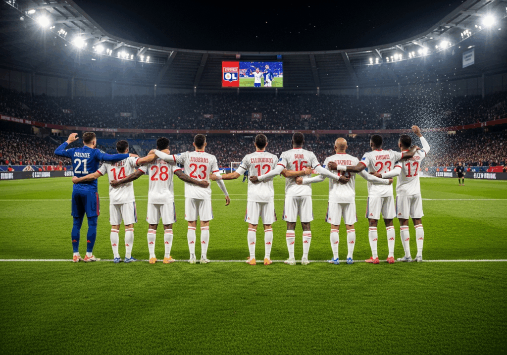 Les joueurs de Lyon en Ligue Europa