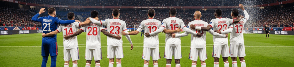 Les joueurs de Lyon en Ligue Europa