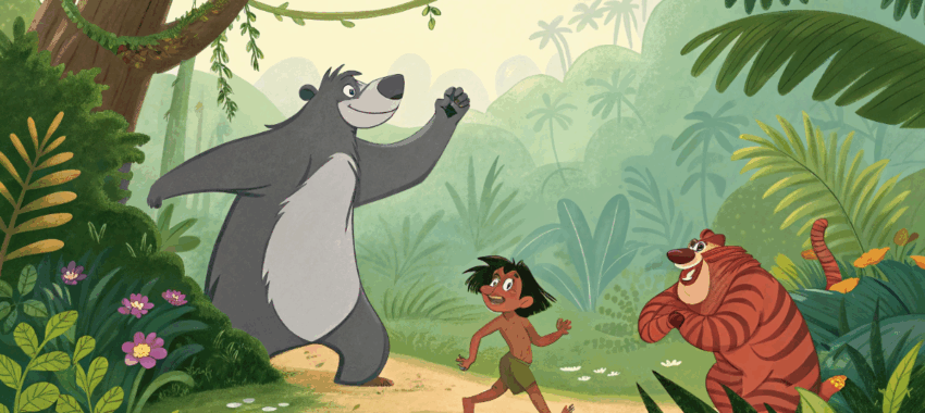 Dessin animé : Le Livre de la Jungle sur Kids TV