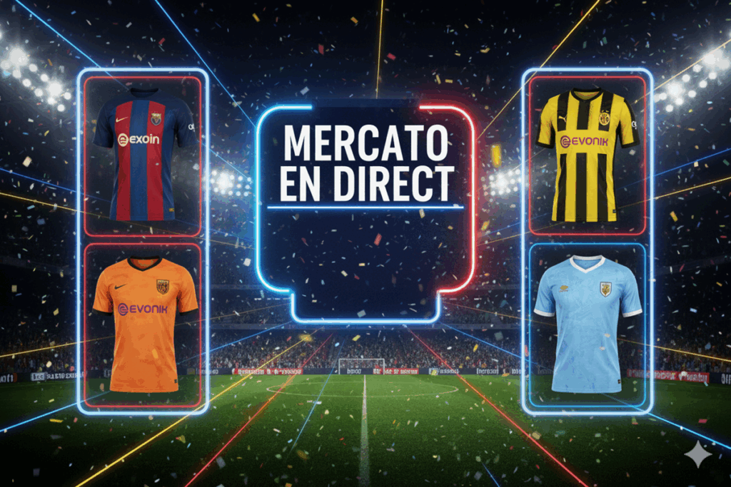 Mercato hivernal 2026 transferts clubs européens football