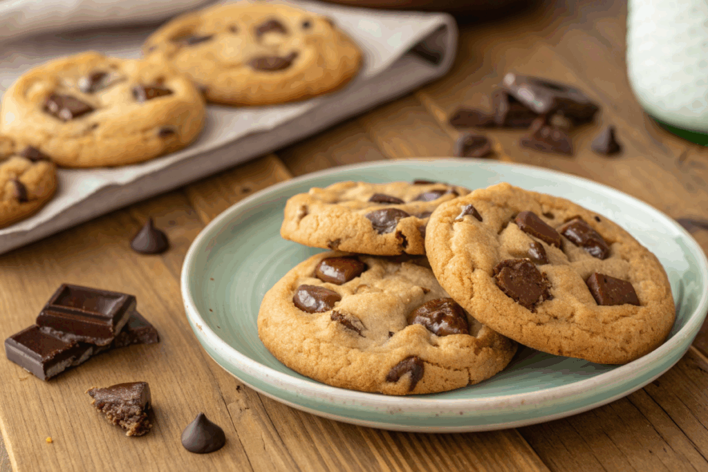 Les cookies au chocolat à l'américaine