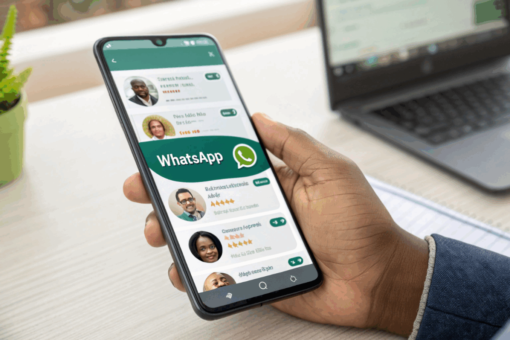 application WhatsApp sur un téléphone portable