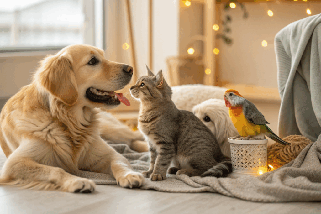 des animaux de compagnie