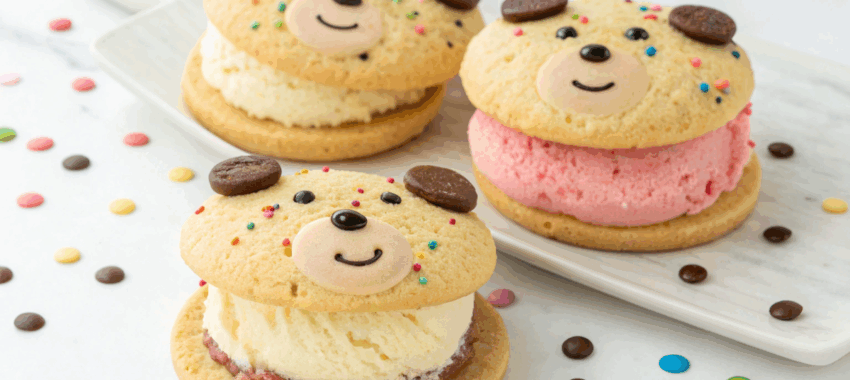 Sandwichs glacés oursons : le goûter réinventé