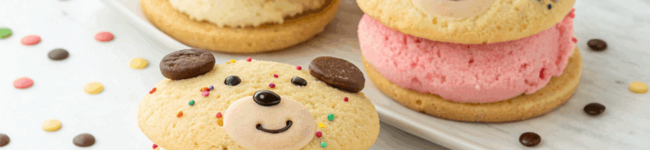 des sandwichs glacés oursons