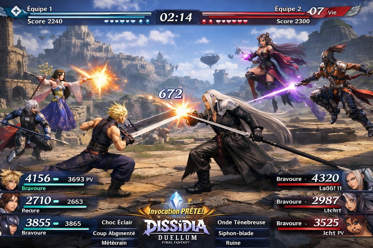 Gameplay d’un jeu comme Dissidia Duellum Final Fantasy