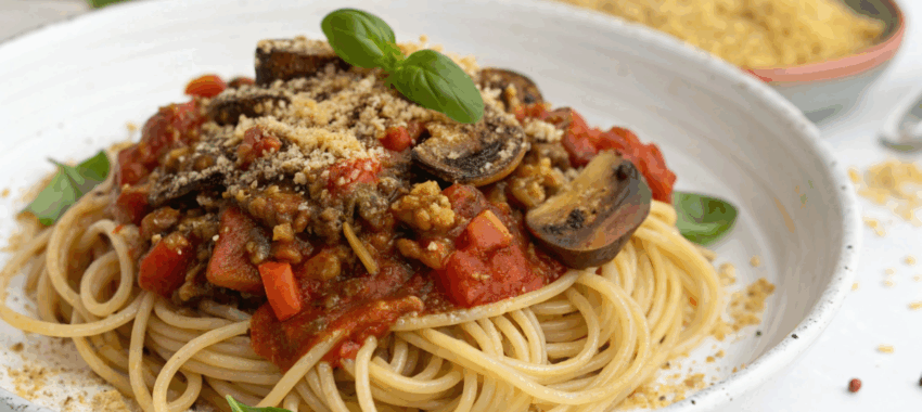 Spaghetti bolognaise : version végétale gourmande