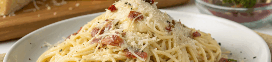 du spaghetti carbonara 4 fromages