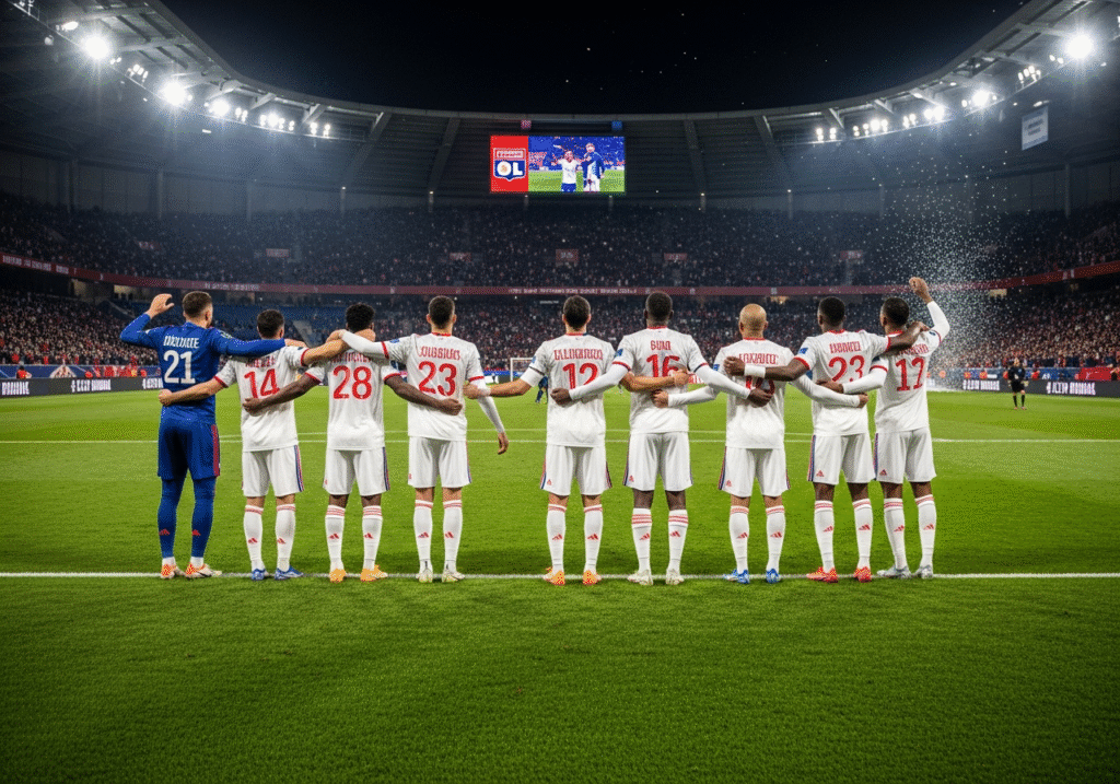 Les joueurs de l’OL