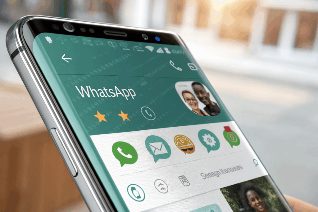 l’application WhatsApp sur un téléphone portable