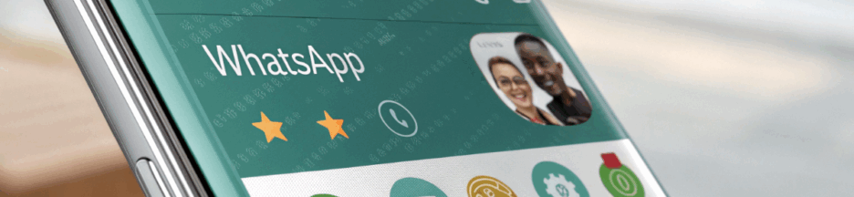 l’application WhatsApp sur un téléphone portable