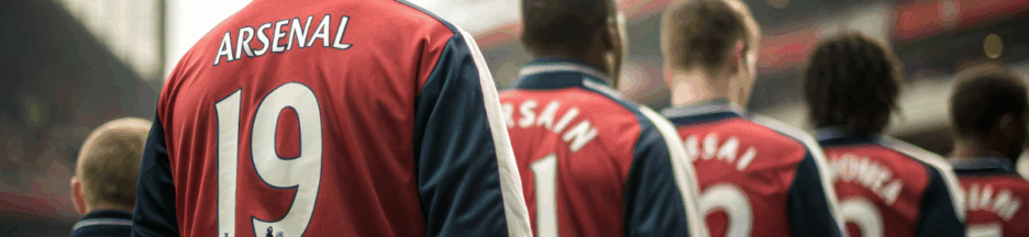 les membres de l’équipe Arsenal