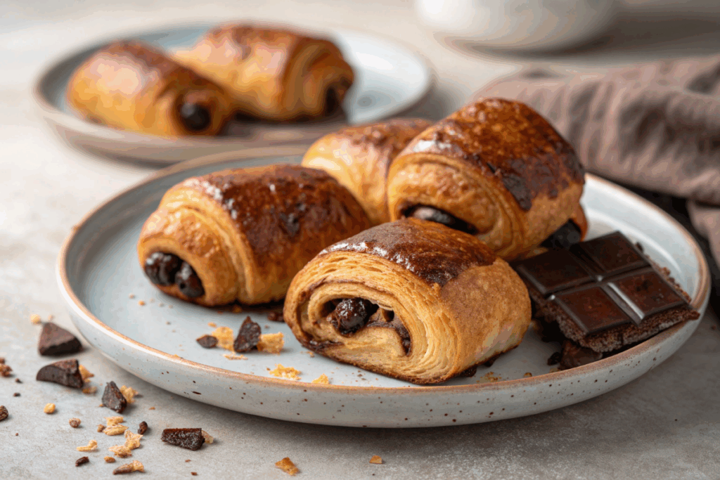 plusieurs petits pains au chocolat