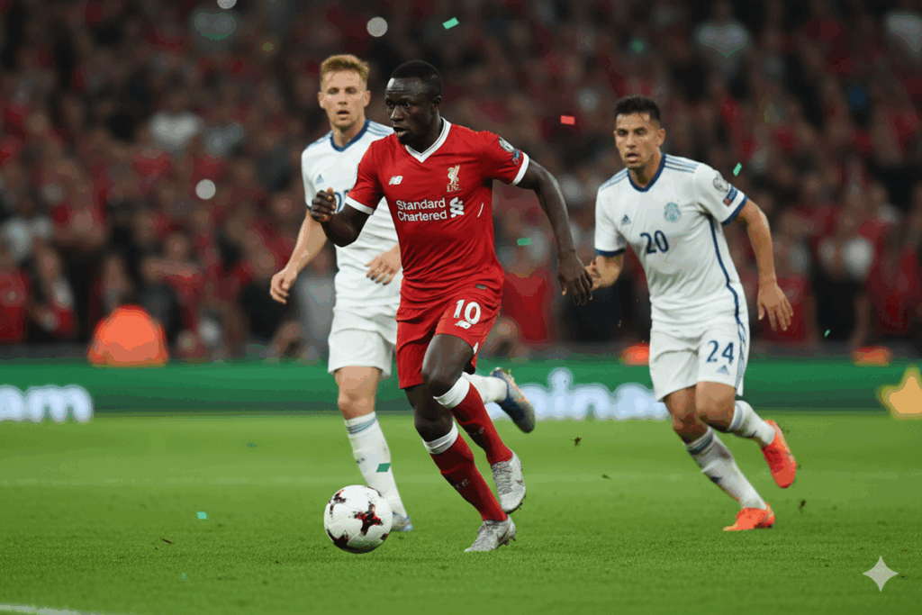 Sadio Mané en action