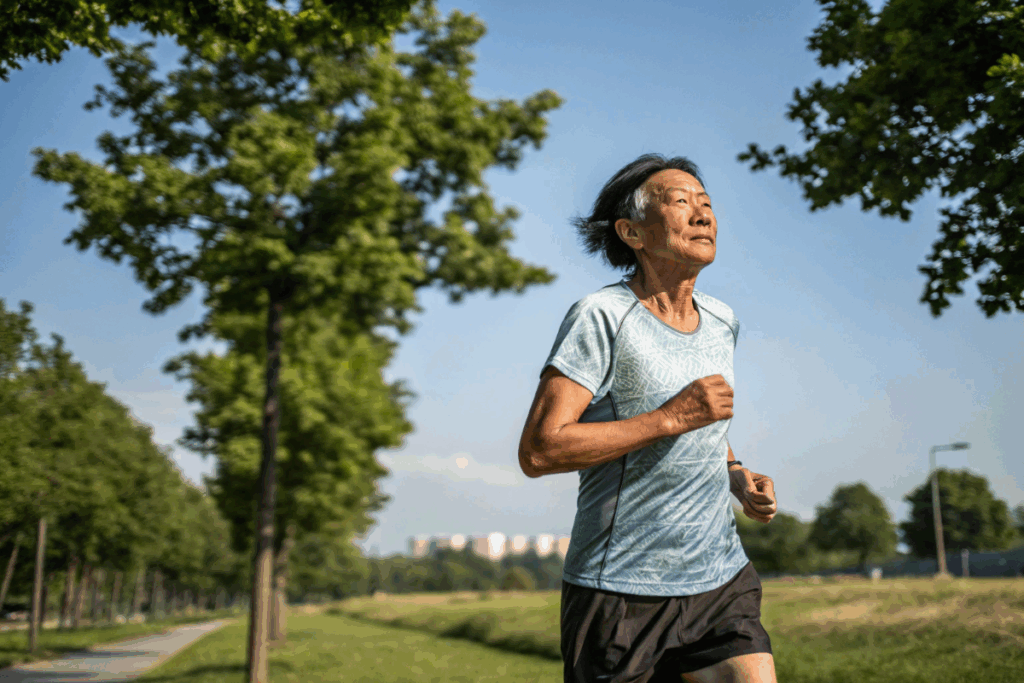 une personne qui fait de l’activité physique