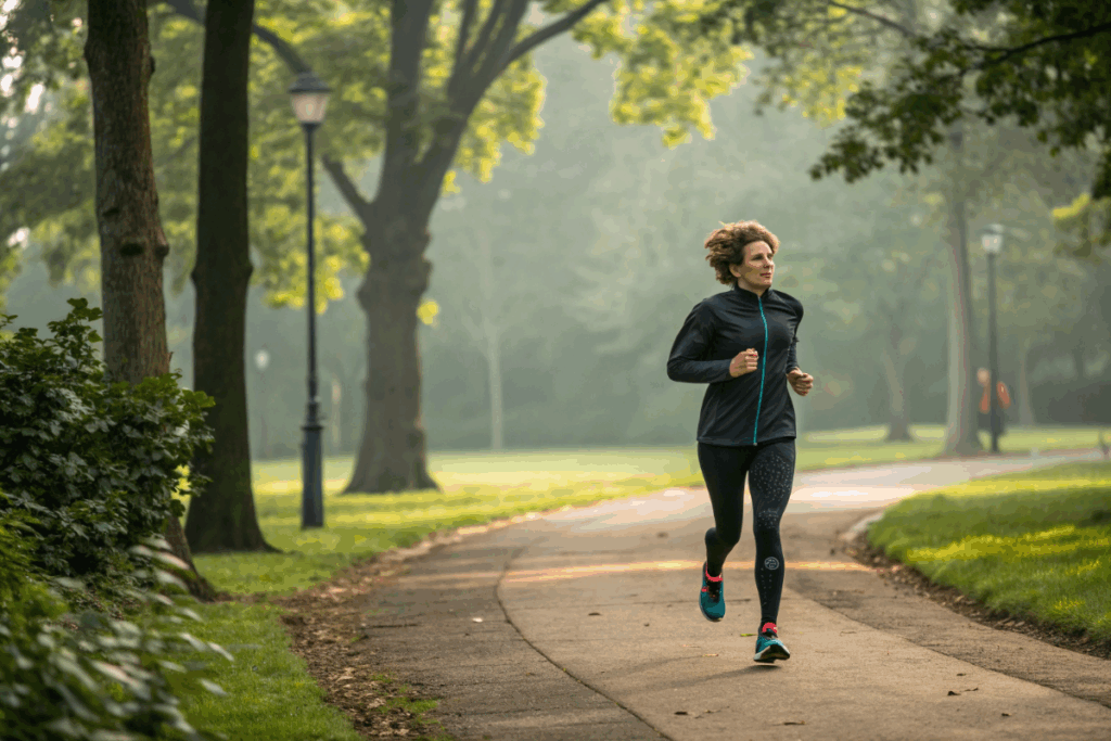 une personne qui pratique une activité physique