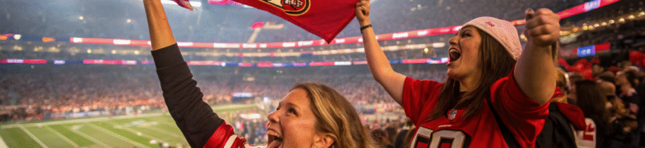 Des supporters pendant le match du Super Bowl