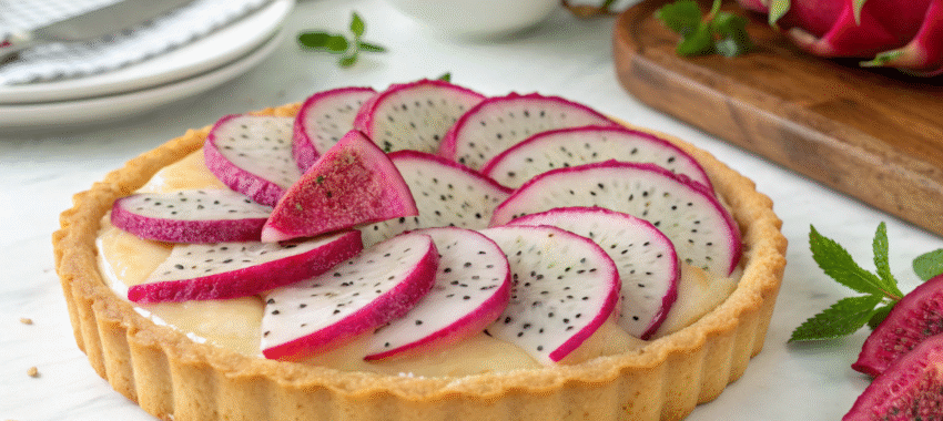 Tarte aux fruits du dragon : facile et originale