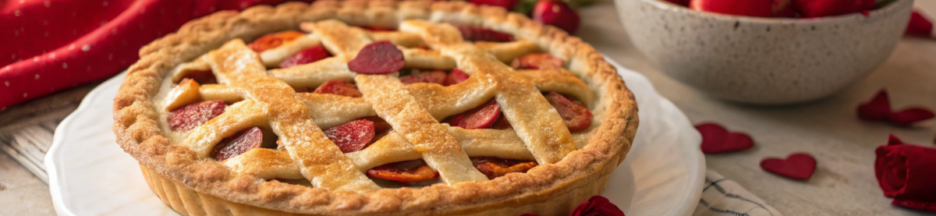 La tarte aux pommes Saint-Valentin