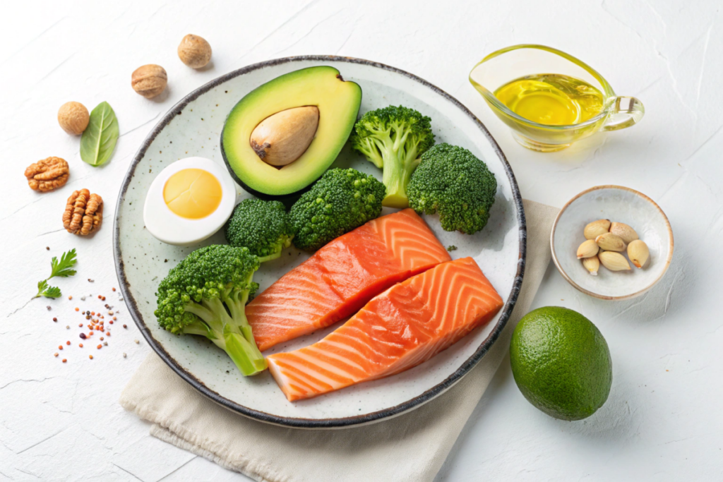 Plat équilibré pour un régime cétogène