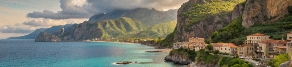 Vue côtière de la Sicile