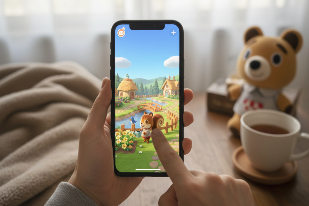 Un jeu sur mobile similaire à Animal Crossing