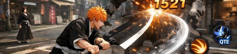 Gameplay d’un jeu mobile inspiré de Bleach : Soul Resonance
