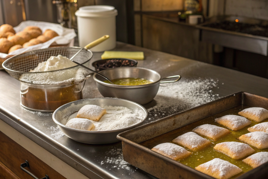 Préparation de beignets