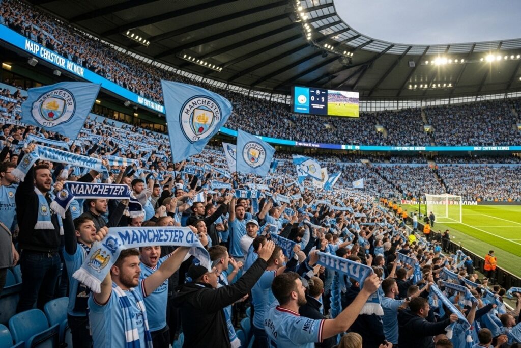 Supporteurs de Manchester City en Premier League