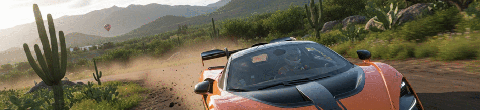 Une voiture de course comme dans le jeu Forza Horizon