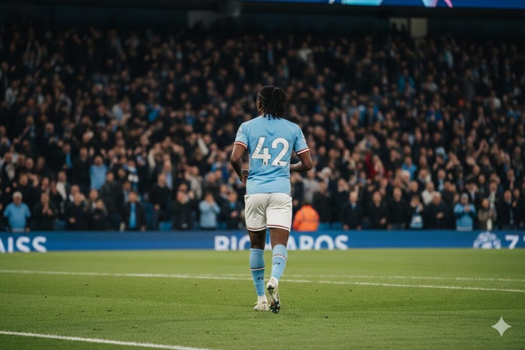 Joueur sous les couleurs de Manchester City