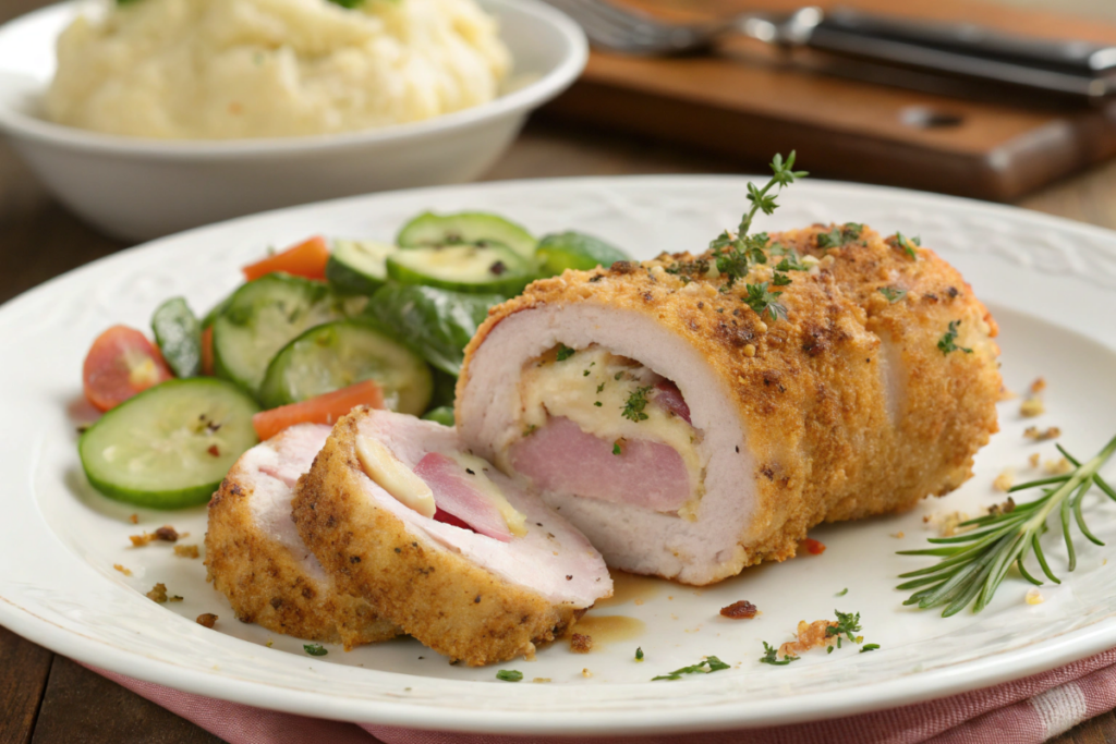 la roulade de poulet façon cordon bleu