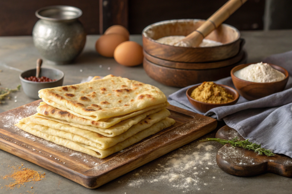 le msemen en préparation