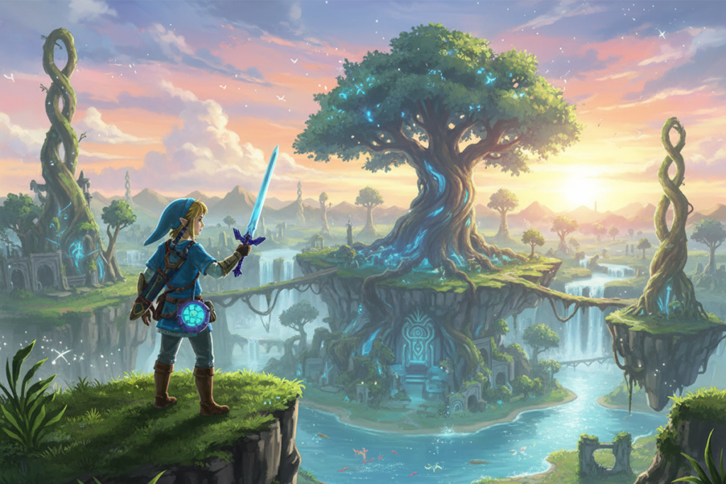 Gameplay d’un jeu similaire à The Legend of Zelda