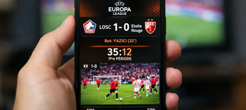 Lille qualifié en Ligue Europa : revivez l&rsquo;exploit sur votre mobile