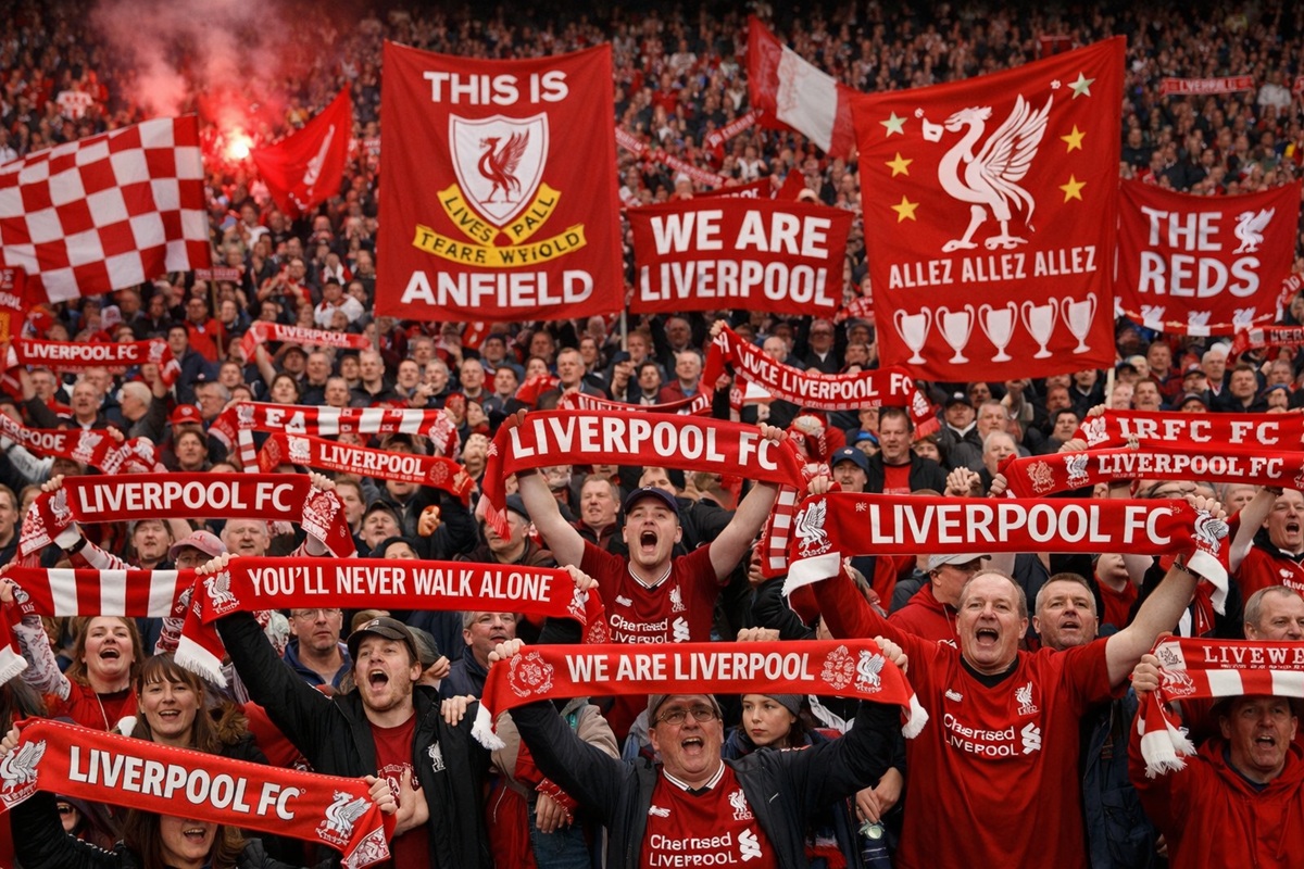 Les supporteurs de Liverpool FC