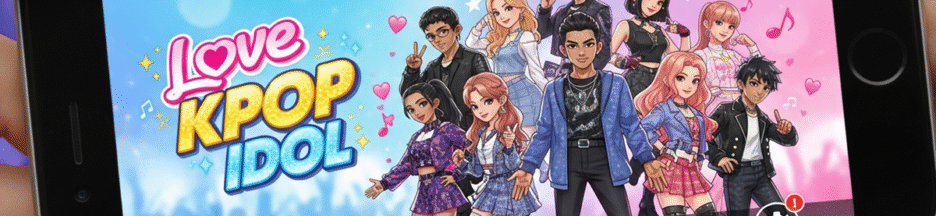 Gameplay des jeux de simulation similaires à Love Kpop Idol