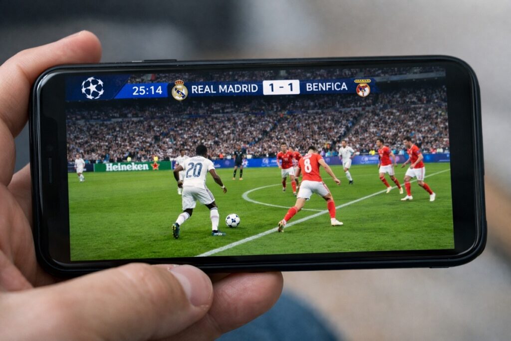 Match Real Madrid vs Benfica en C1
