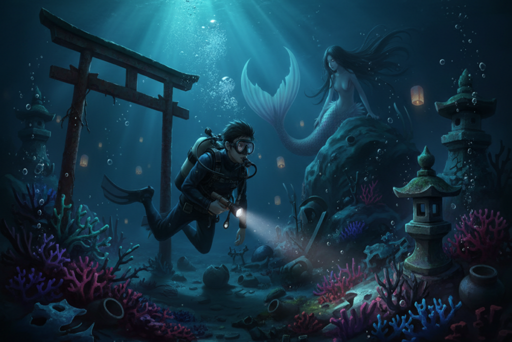 Gameplay d’un jeu similaire à Paranormasight : The Mermaid’s Curse