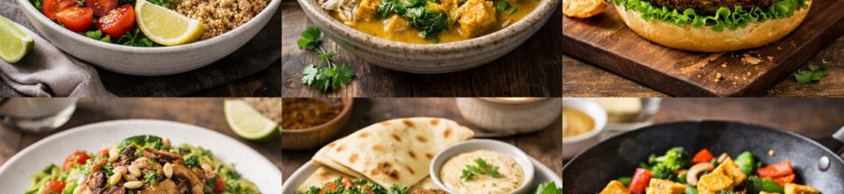 Des plats végans et végétariens