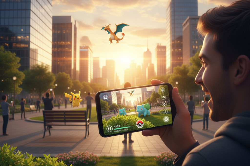 Gameplay d’un jeu comme Pokémon GO