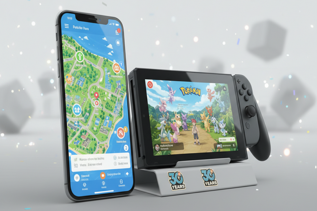 Illustration de jeux comme Pokémon