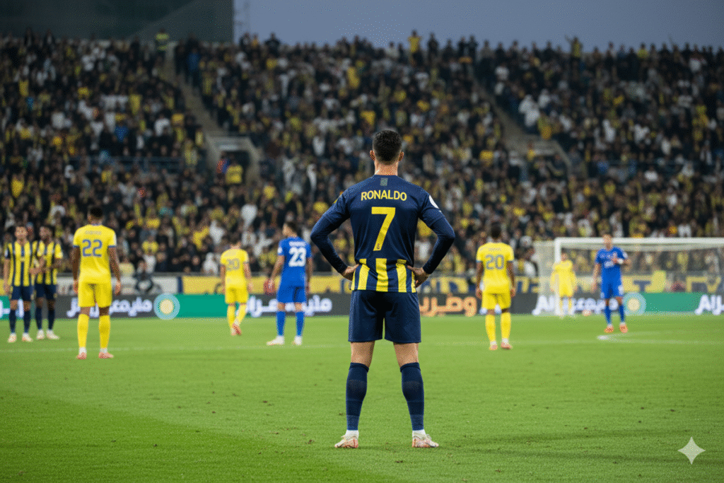 Cristiano Ronaldo avec le maillot d'Al Nassr