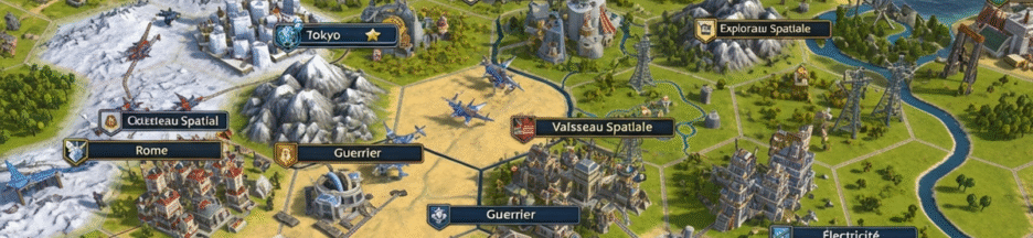 Gameplay d’un jeu similaire à Sid Meier’s Civilization