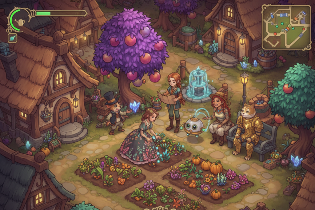 Gameplay d’un jeu de simulation comme Disney Dreamlight Valley